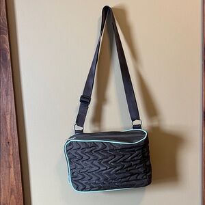 Columbia Brown and Light Blue Crossbody Bag